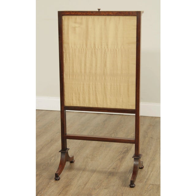 Mid 19th Century Antique English Regency Rosewood Needlepoint Fire Screen For Sale - Image 5 of 13