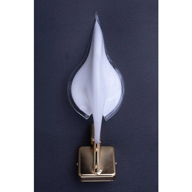 Set of 4 Murano Wall Light by Franco Luce, 1970s For Sale - Image 10 of 12