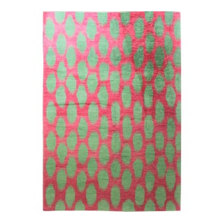 Hand Knotted Ikat Rug by Aara Rugs - 9'7" x 11'11" For Sale