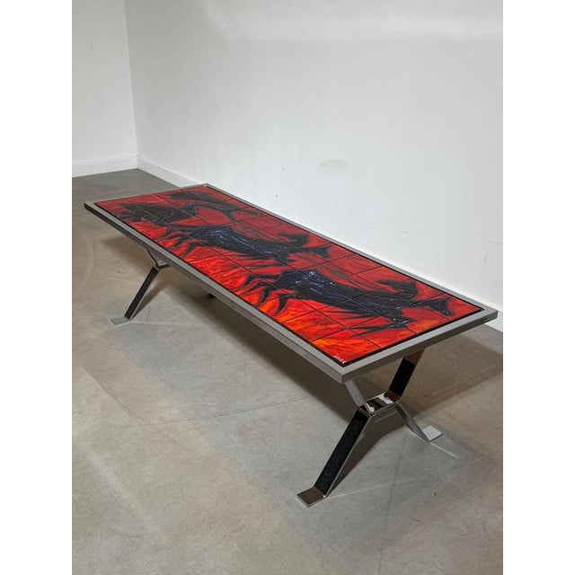 Vintage Ceramic Coffee Table from André Bayer For Sale - Image 9 of 9