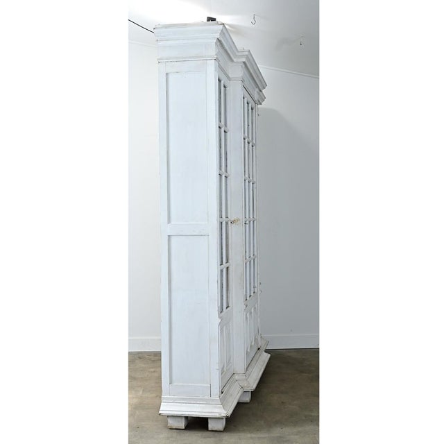 Early 19th Century French 19th Century Painted Pine Bibliotheque For Sale - Image 5 of 18