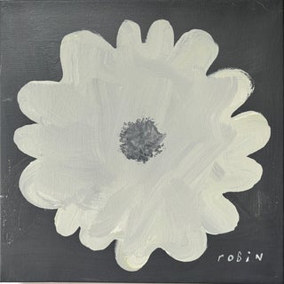Flower Eighteen. Small Painting by Robin Zingone For Sale