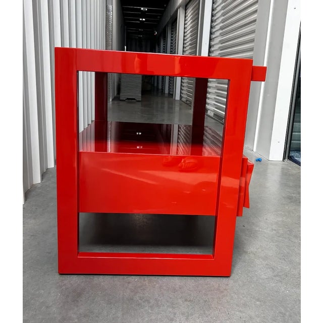 2020s Orange Lacquer Accent Table From the Lacquer Company For Sale - Image 5 of 13