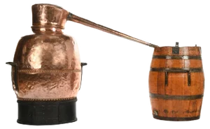 19 Century Copper Distillery Alembic Barrel