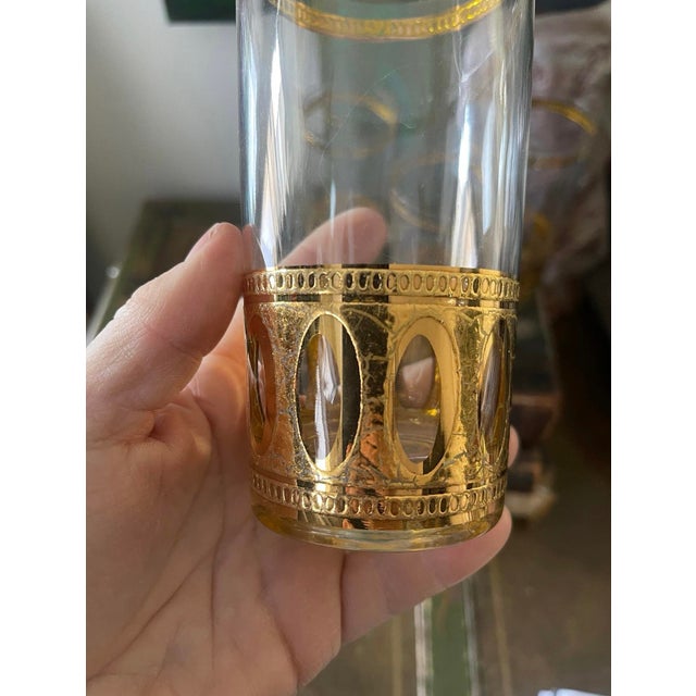 Mid-Century Modern Mid 20th Century Set of Four (4) Antiqua Highball Barware For Sale - Image 3 of 7
