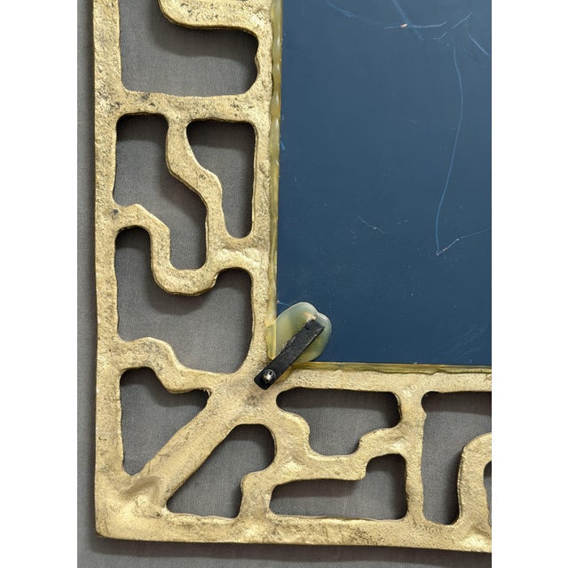 Vintage Brutalist Mirror Labyrinth Model in Bronze by David Marshall, 1980s For Sale - Image 6 of 7
