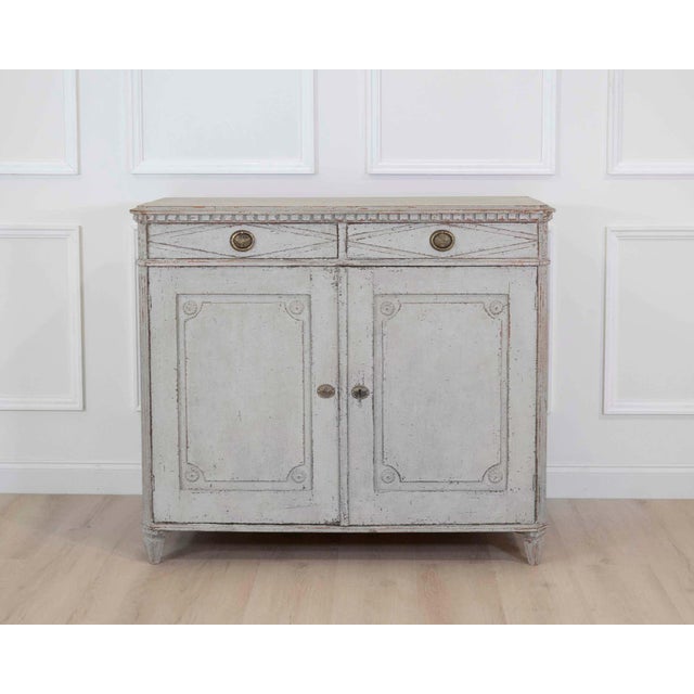 Light Gray Swedish 19th Century Sideboard For Sale - Image 8 of 8