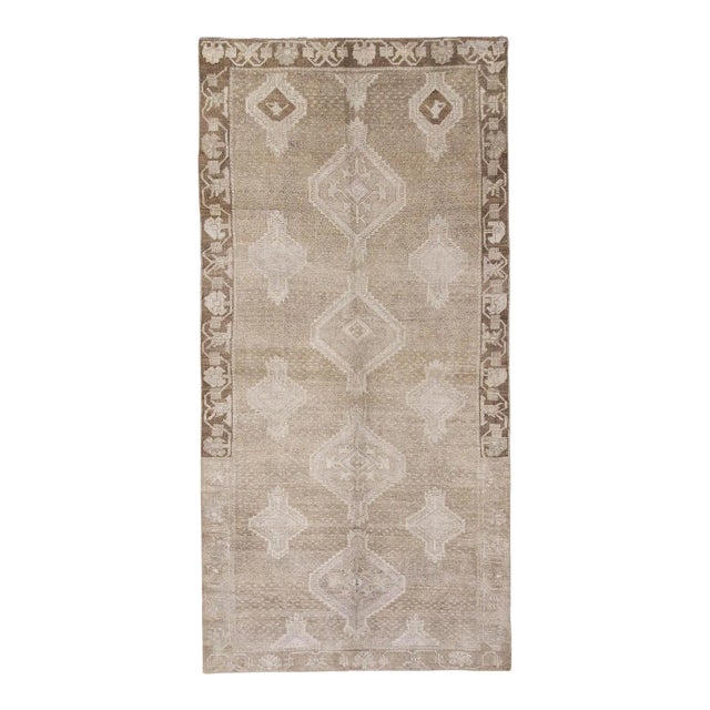 Vintage Washed Out Turkish Kars Rug For Sale