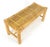Thick Profile Bamboo 15x36 Compact Bench Mid Century Modern c1970s MINT For Sale - Image 12 of 13