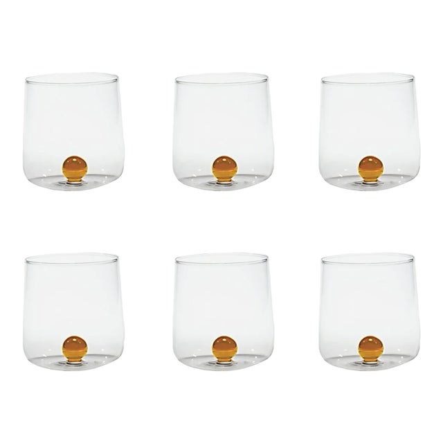 Zafferano Bilia Tumbler Golden Yellow - Set of 6 For Sale