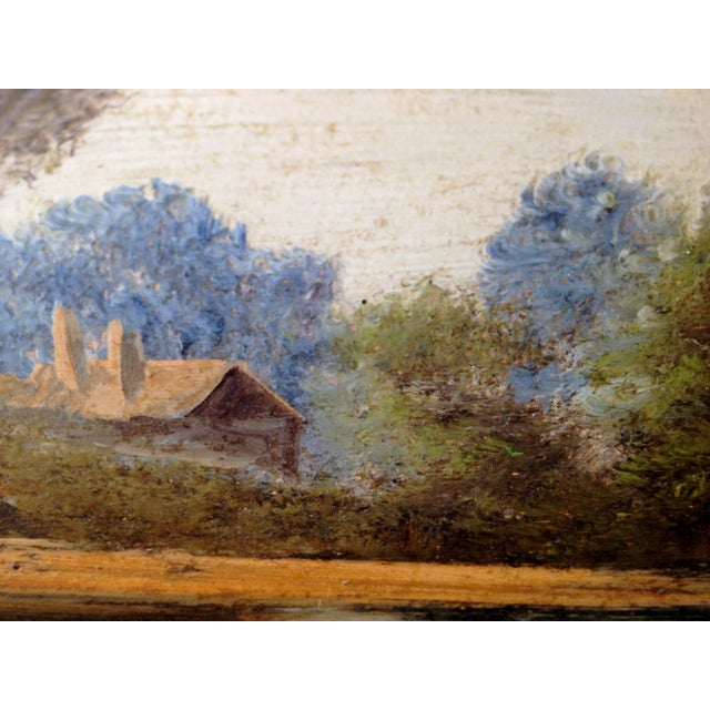 1930s English Impressionist Landscape Painting, Cottage by River For Sale In Los Angeles - Image 6 of 11
