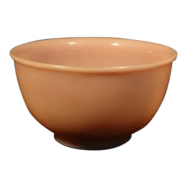 19th Century Chinese Pink Peking Glass Bowl For Sale