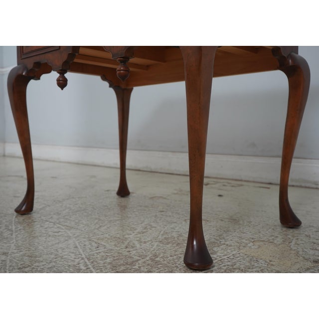 Baker Model 8868 Colonial Williamsburg Walnut Lowboy Dressing Table For Sale - Image 9 of 18