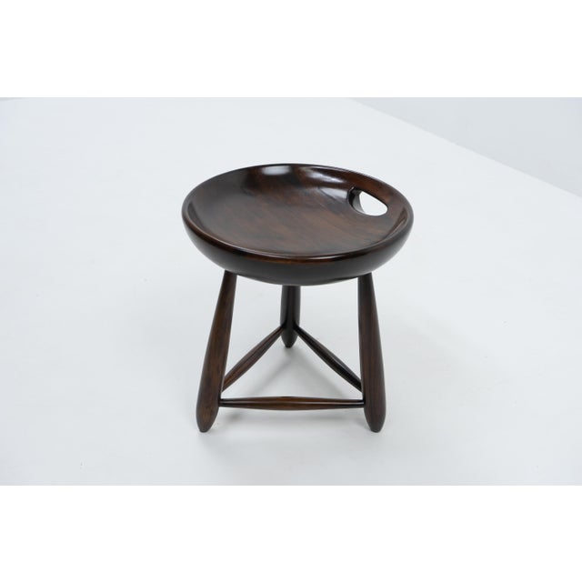 Wood Mocho Stool by Sergio Rodrigues for Oca, 1950s For Sale - Image 7 of 14