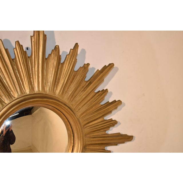 Circa 1960's Sunburst Wall Mirror For Sale - Image 9 of 11