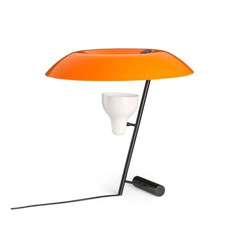 Model 548 Lamp in Burnished Brass with Orange Difuser by Gino Sarfatti For Sale - Image 11 of 13