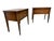 Add timeless Mid-Century Modern style to your bedroom with this beautiful pair of Broyhill Saga walnut nightstands....