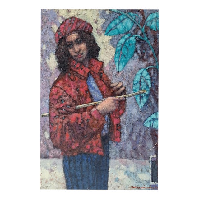 Adam Marczukiewicz, a Figure, 1996, Oil on Canvas For Sale