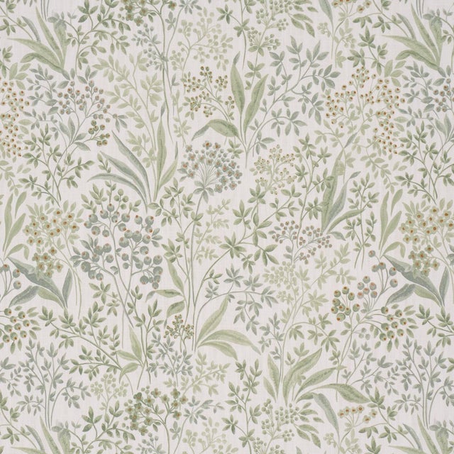 Borastapeter Sample - Boråstapeter Nocturne Fabric In Sage For Sale - Image 4 of 5