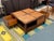 Design Plus Gallery presents a Vintage Chinese-Style Woven Rattan Four-Drawer Coffee Table. This square cocktail table...