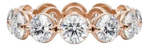 4.00 Carat Brilliant Round Eternity Band in 14K Rose Gold