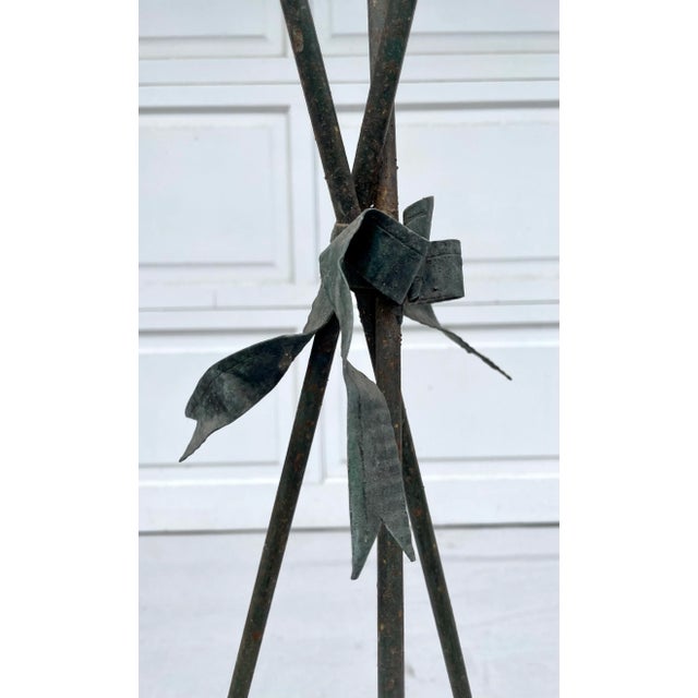 Early 20th Century French Empire Iron Arrow Jardinere Planter For Sale - Image 9 of 12