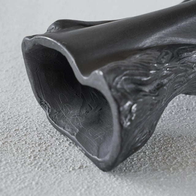 Black Bucchero Female Ceramic Sculpture by Elio Cerbella, Italy, 1940s For Sale - Image 8 of 10