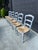 Stone Gray Late 20th Century French Country Ladder Back Rush Seat Dining Chairs – Set of 6 For Sale - Image 8 of 9