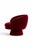 Textile Batik Burgundy Velvet Chair by Alexandre Ligios For Sale - Image 7 of 12