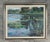 Original oil on canvas landscape painting attributed to Lau Chun, depicting a tranquil water lily pond rendered in the...