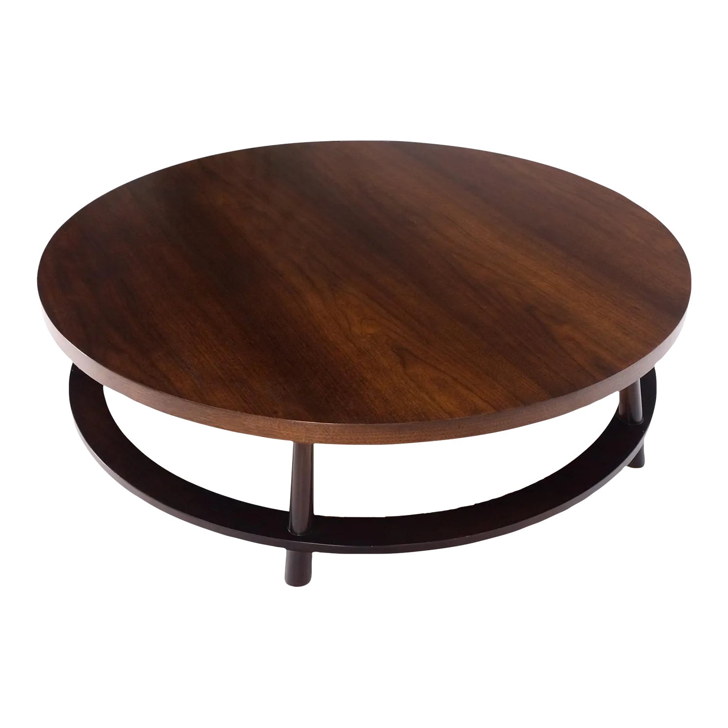Gibbings for MidCentury Modern Round Walnut Coffee Table