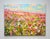 In this vibrant explosion of colors, I channeled the effervescent joy of a summer meadow at peak bloom. Utilizing thick,...