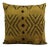 Square Silk Velvet Accent Ikat Pillow For Sale