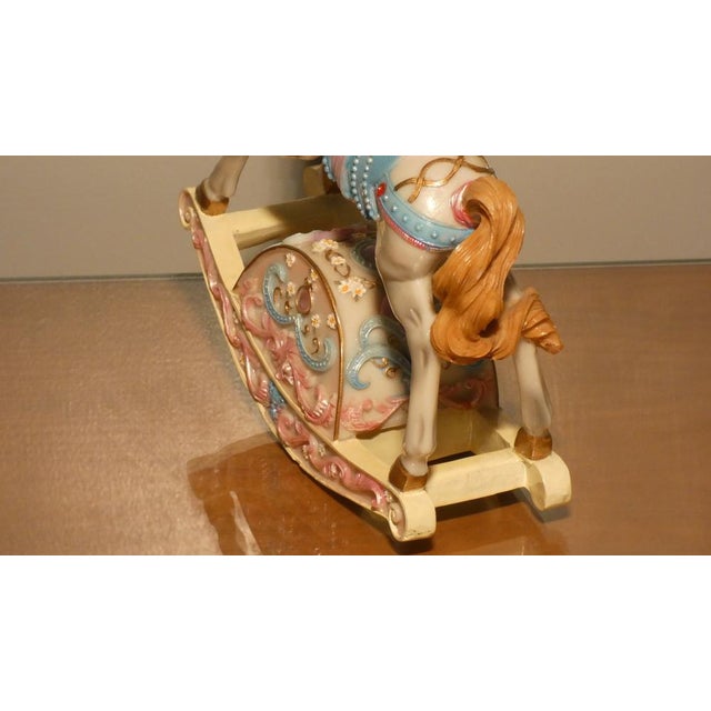 Plastic Rocking Horse Music Box, USA, 1980s For Sale - Image 7 of 18