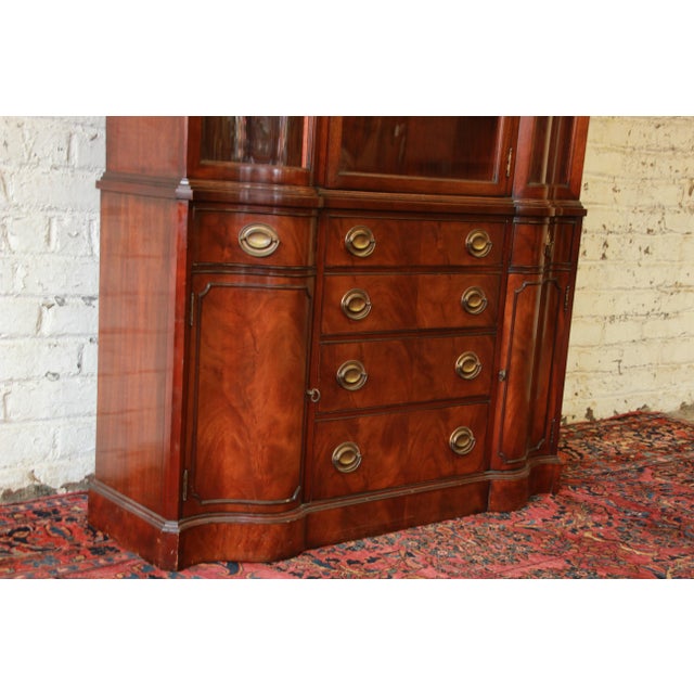 Vintage Drexel Mahogany Curved Glass China Chairish