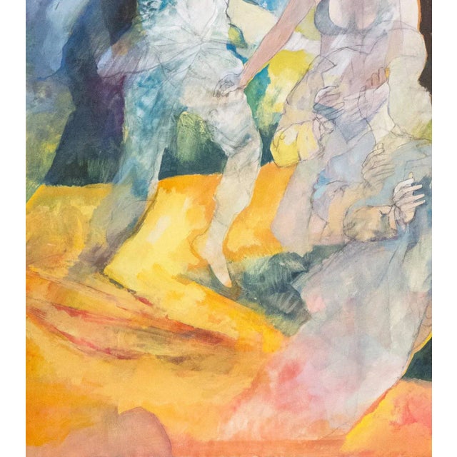 1970s 'On That Day' by Robert Moesle, Circa 1975; Modernist Figural, Ruskin School of Art For Sale - Image 5 of 10