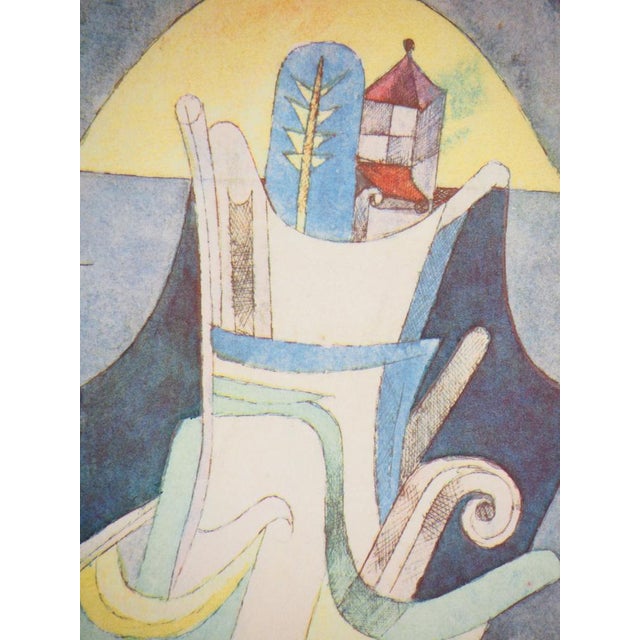 Modern After Paul Klee, Dreamlike Landscape, 1964, Lithograph and Stencil For Sale - Image 3 of 8