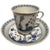 Mid-19th Century Porcelain Cup with Dish in White and Blue, Vienna For Sale - Image 18 of 18