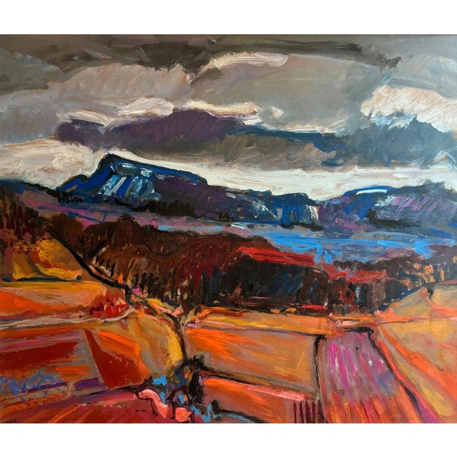 Jean Krillé, Landscape No. 90, Oil on Wood, 1985 For Sale - Image 10 of 10