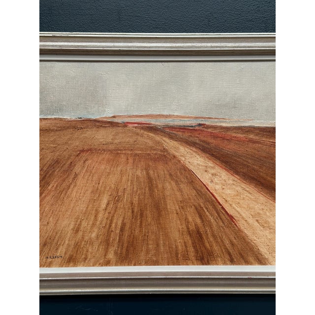 Mid-Century Modern Nils Essen, Rustic Landscape, 1950s, Oil Painting on Canvas, Framed For Sale - Image 3 of 18