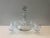 1980s Glass Decanter & 9 Glasses For Sale - Image 9 of 9
