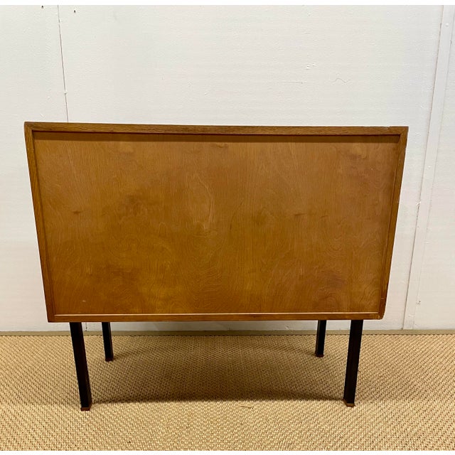 Hans Wegner Hans Wegner Oak & Steel Chest of Drawers For Sale - Image 4 of 5