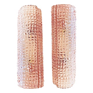 Italian Murano Glass Pink Cocodrile Wall Sconces by Simoeng, Set of 2 For Sale