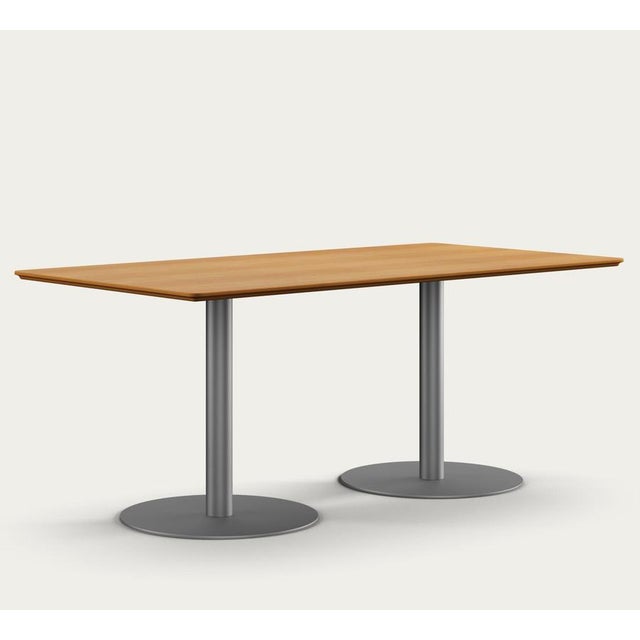 Henrik tengler train conference table leg: graphite, tabletop: oak dark oil for one collection. as a prominent feature of...