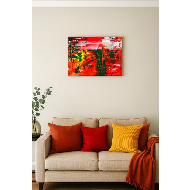 Zest 2 Abstract Acrylic Painting For Sale - Image 4 of 9