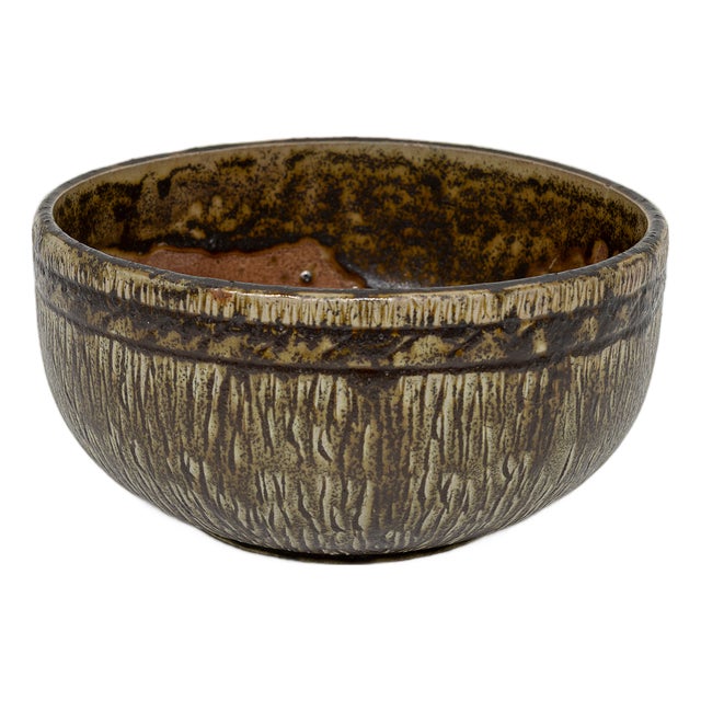 Mid-Century Modern Wabi-Sabi Bowl in Ceramic For Sale