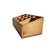 Mid-Century Modern Vintage Wooden Divided Organizer: Rustic Mid-Century Storage Tray For Sale - Image 3 of 5