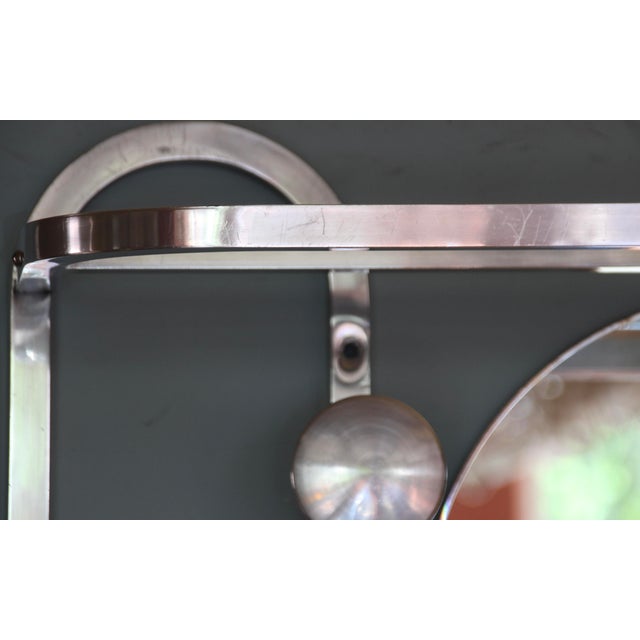 French Art Deco Coat Stand in Chromed Brass, 1930s For Sale - Image 9 of 17