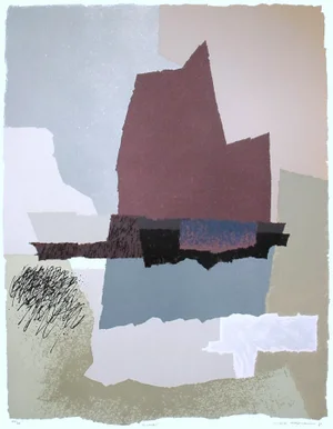 1980 Alone Silkscreen by Arnold Hoffman, Jr.