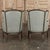 Burnt Umber Pair Antique Louis XVI Style French Bergères ~ Armchairs in Walnut For Sale - Image 8 of 18